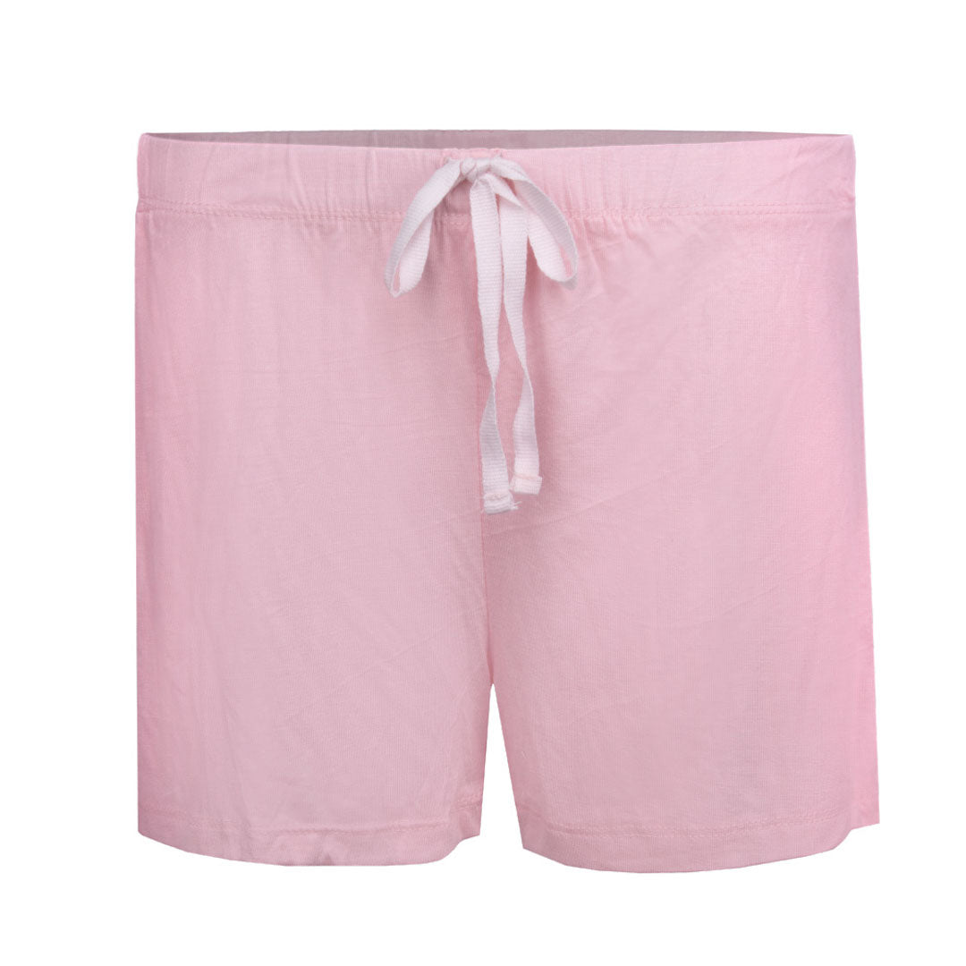 René Rofé Pillow Talk Pajama Shorts - 4 Pack in Black and Blue with Pink Floral