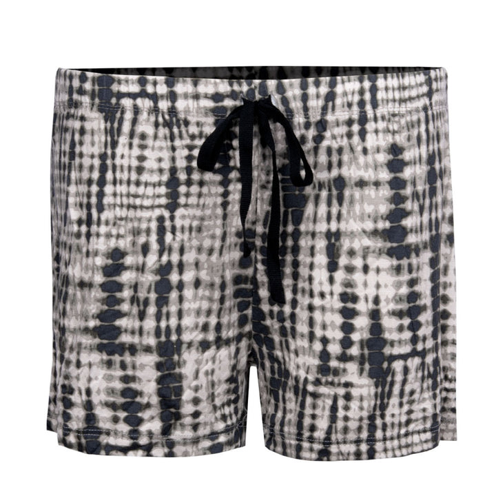 René Rofé Pillow Talk Pajama Shorts - 4 Pack in Black and White Tie Dye
