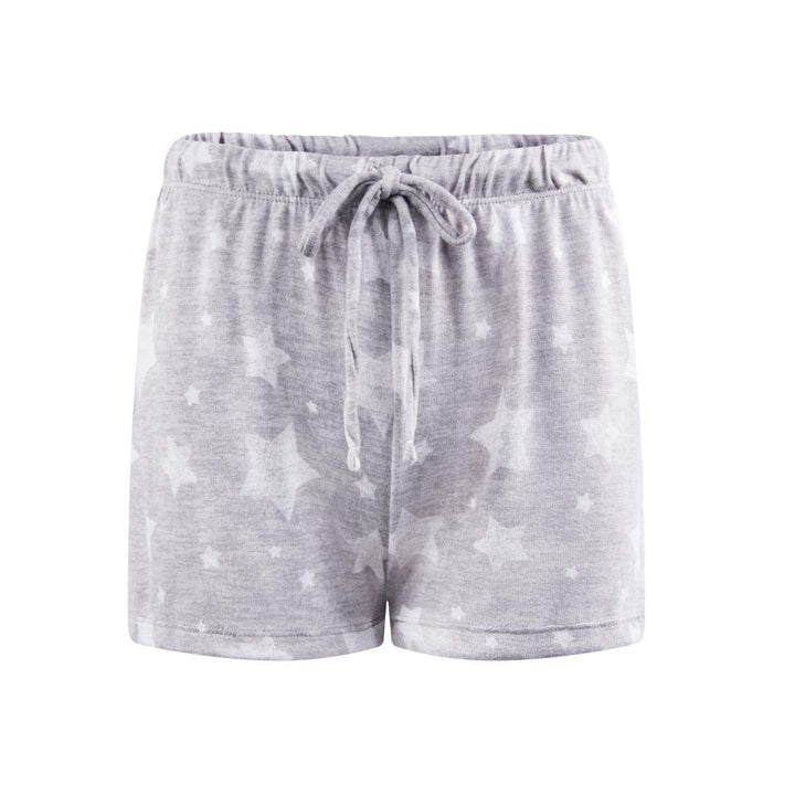 René Rofé Pillow Talk Pajama Shorts - 4 Pack in Black, Grey Stars and Pink Camo