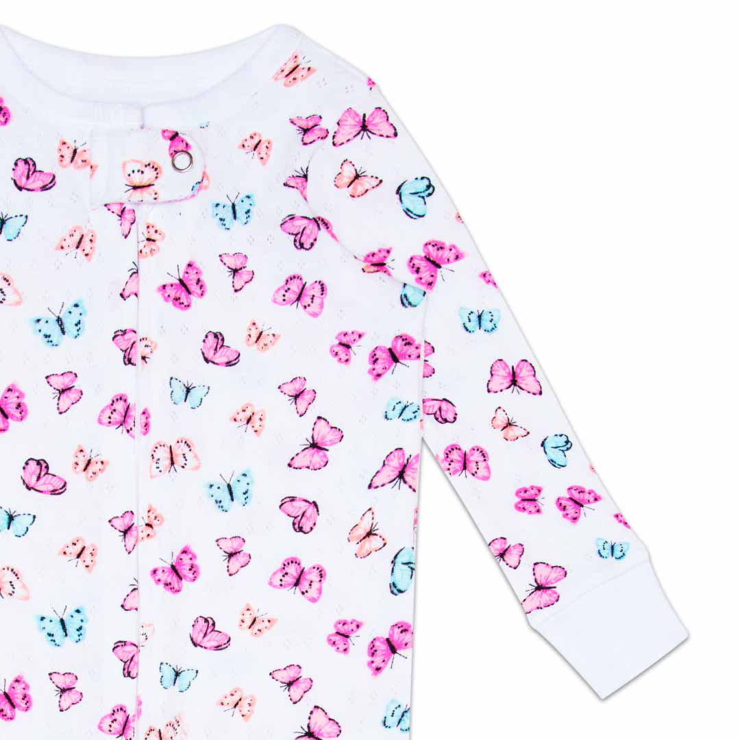 René Rofé Pointelle Blanket Sleeper For Kids Infant Girls