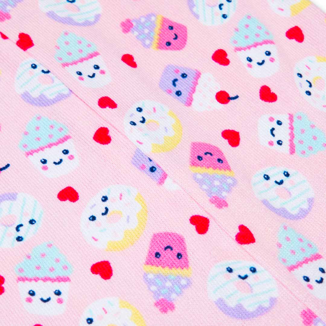 Pointelle Blanket Sleeper for Kids (Infant Girls) in cupcakes pattern by René Rofé