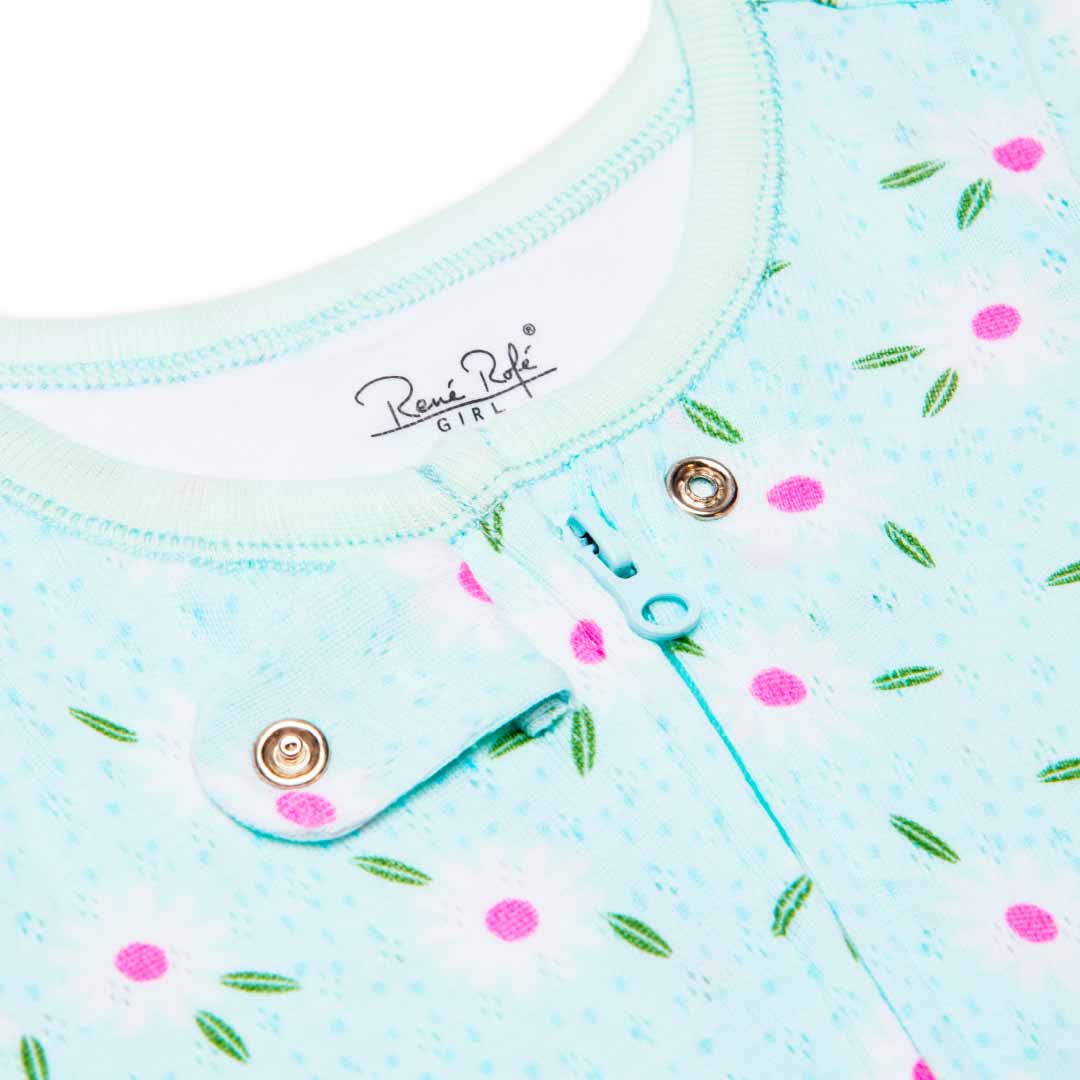René Rofé Pointelle Blanket Sleeper For Kids Infant Girls