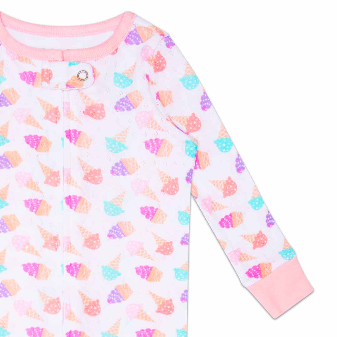 René Rofé Pointelle Blanket Sleeper For Kids Infant Girls