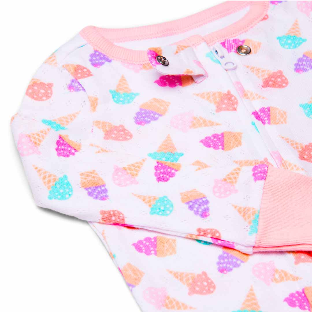 René Rofé Pointelle Blanket Sleeper For Kids Infant Girls