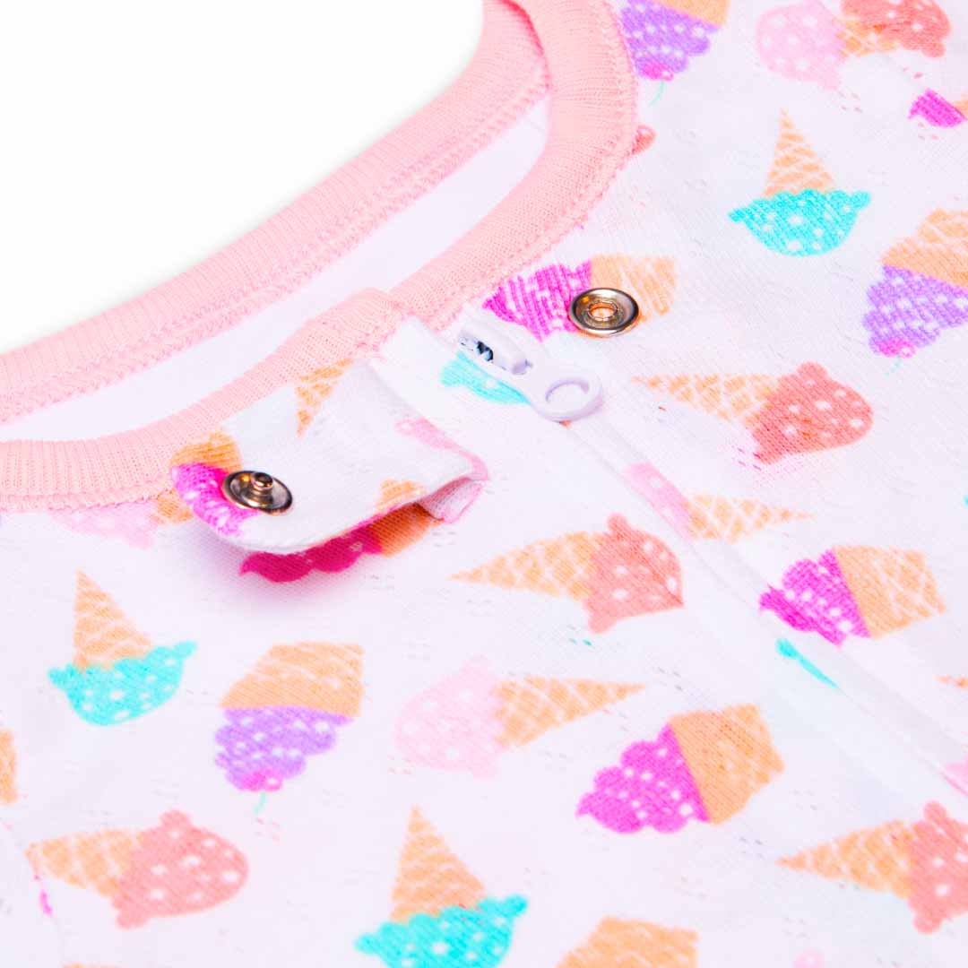 René Rofé Pointelle Blanket Sleeper For Kids Infant Girls