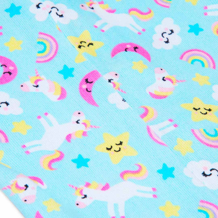 Pointelle Blanket Sleeper for Kids (Infant Girls) in rainbows and unicorns pattern by René Rofé