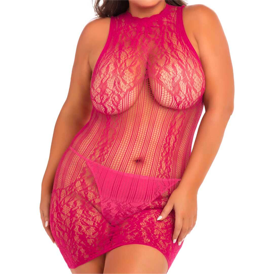 René Rofé Reckless Lace Mini Dress
