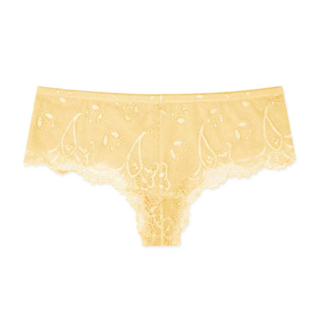 René Rofé Red Carpet Ready Lace Hipster in Daffodil Yellow
