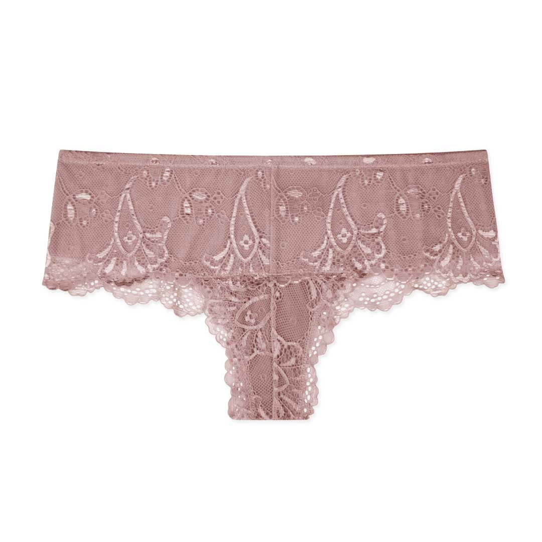 René Rofé Red Carpet Ready Lace Hipster in Rosy Brown