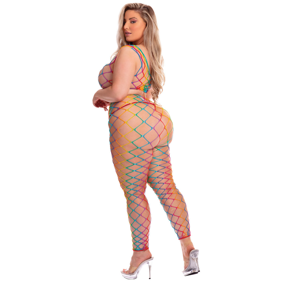 René Rofé Roy G Biv 2 Piece Bodystocking