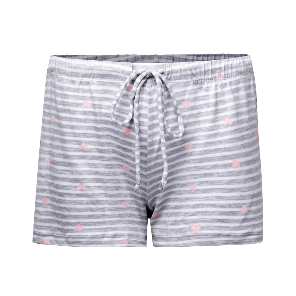René Rofé 4 Pack Yummy Butter Soft Lounge Shorts Black Stripes