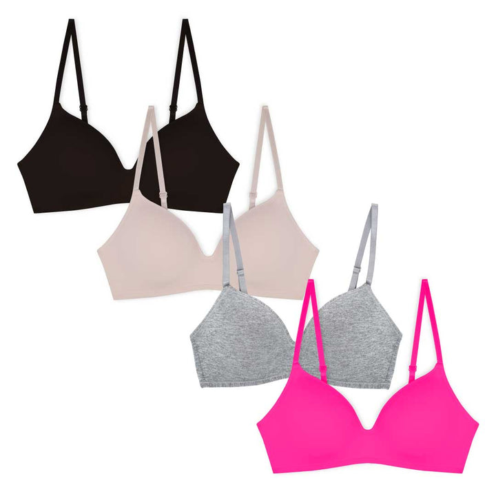 René Rofé Soft Foam Wireless T Shirt Bra 4 Pack