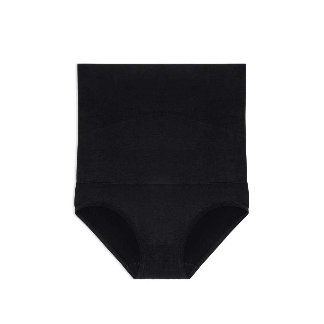 Plain Black high waist underwear as part of the René Rofé Starter Shaper Kit Set