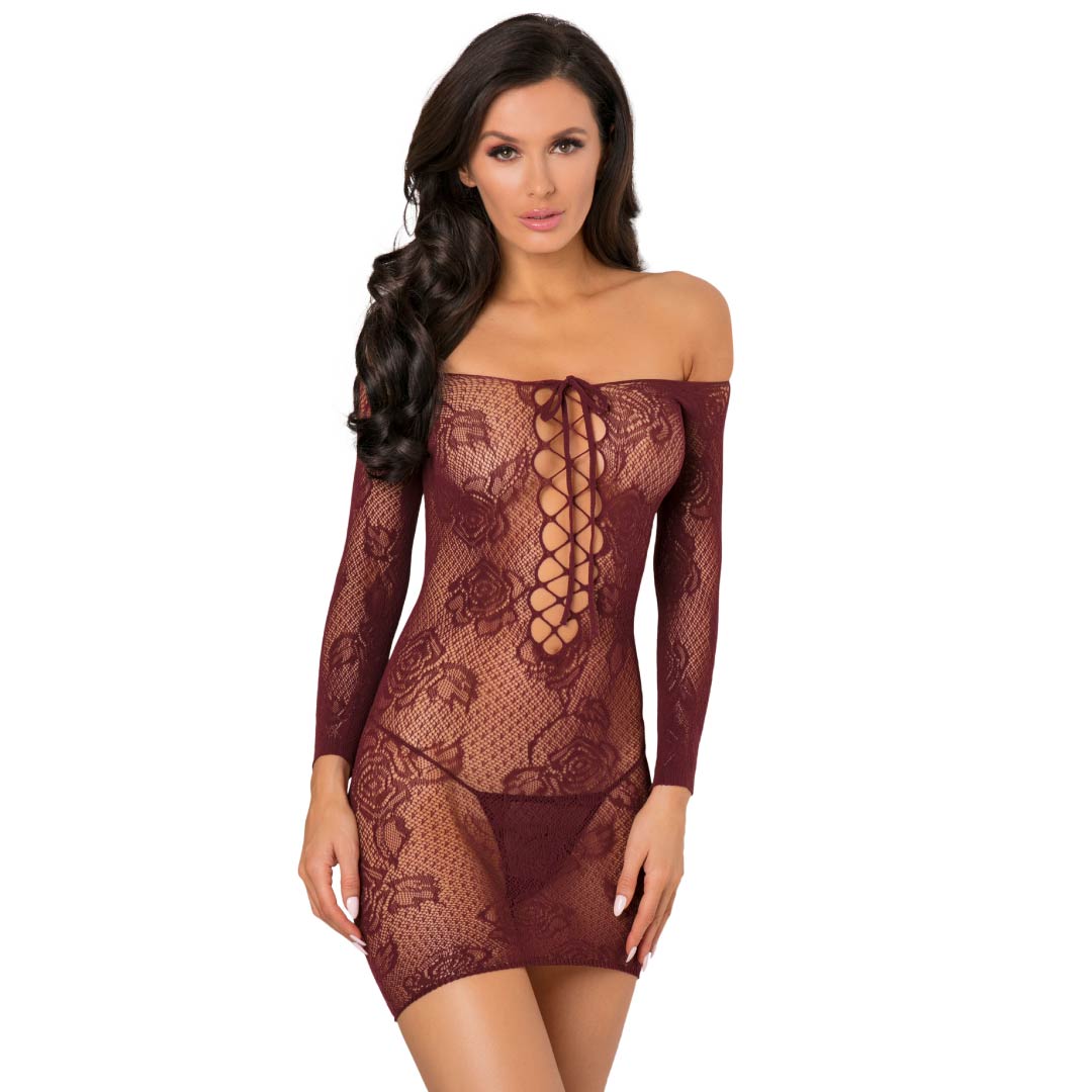 René Rofé Tie Breaker Long Sleeve Dress