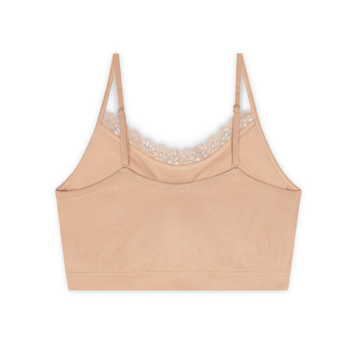 René Rofé Wireless Sports Bras with Removable Pads - 3 Pack with Lace Black, White and Nude Bras