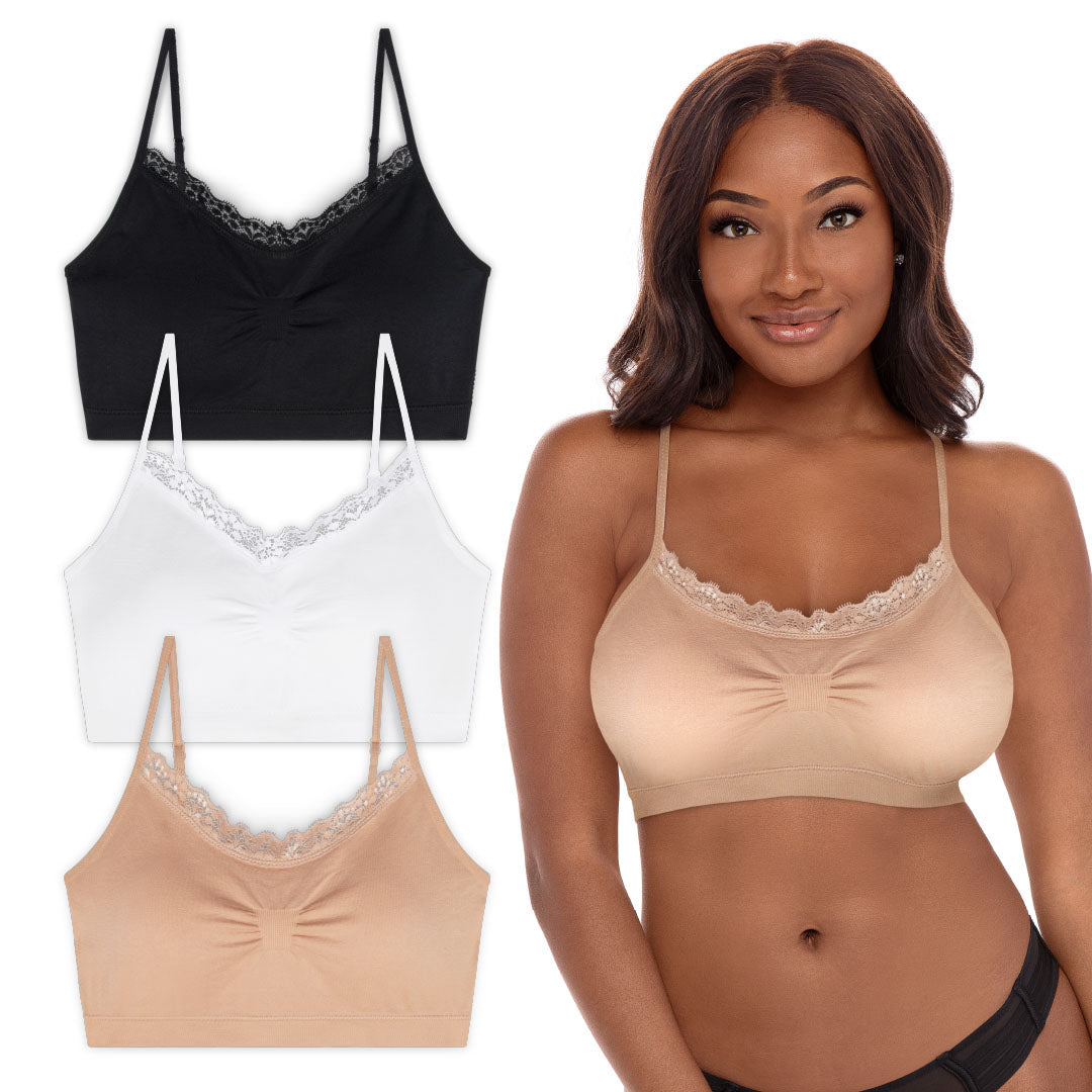 Womens Shirred Front Sport Bra with Removable Bra Pads, Style FT438, 2-Pack  
