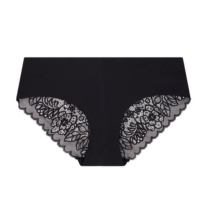 Sophie B by Rene Rofe Lingerie Women's Nylon Hipster Panties |10 Pack Lace Back Hipster Panties